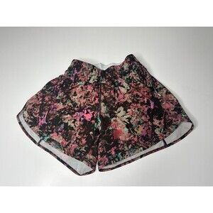 Lululemon Track That Mid-Rise Lined Short size 2 Stencil blossom red print